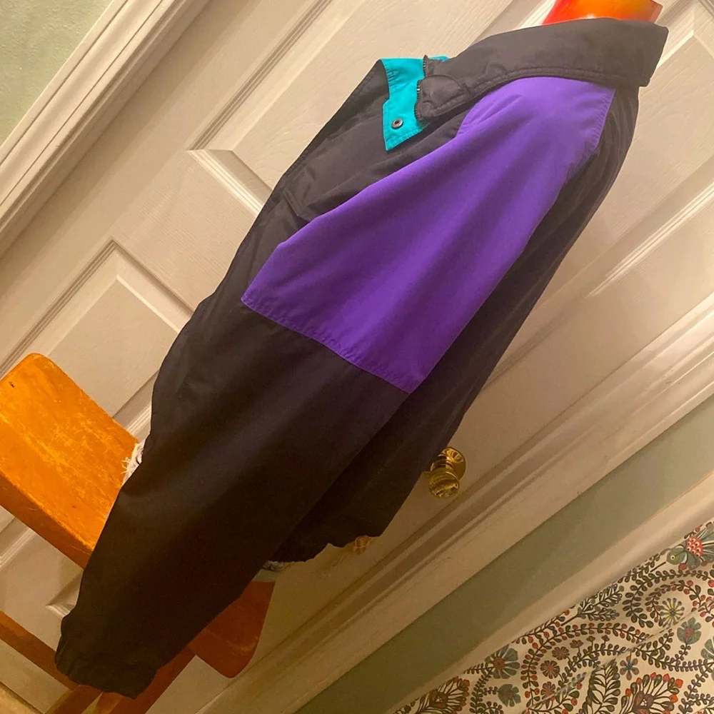VINTAGE 80s 90s Men’s COLUMBIA Radical Sleeve Color Block Rad Jacket Coat - Picture 4 of 16